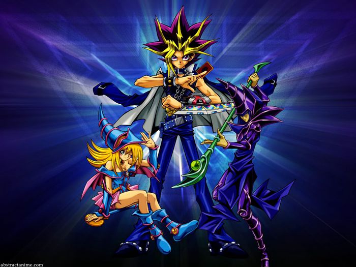 Yugi and dark magicians