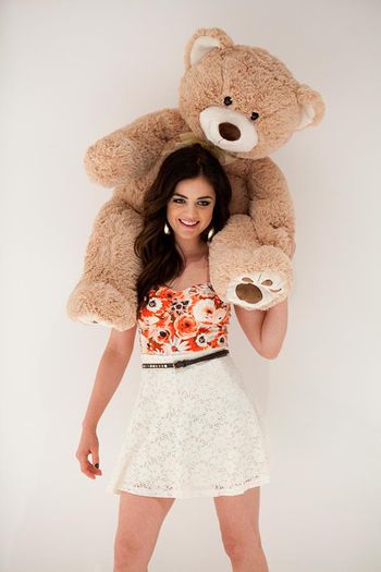 lucy-hale-style-teddy-bear-for-bongo-jeans-spring-2013 - x-The adorable Lucy Hale