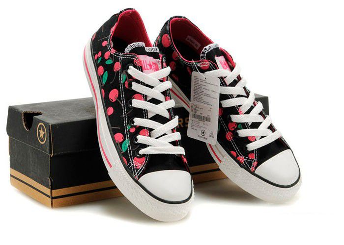 women-converse-low-tops-2 - Tenisi All Star Converse cu cirese