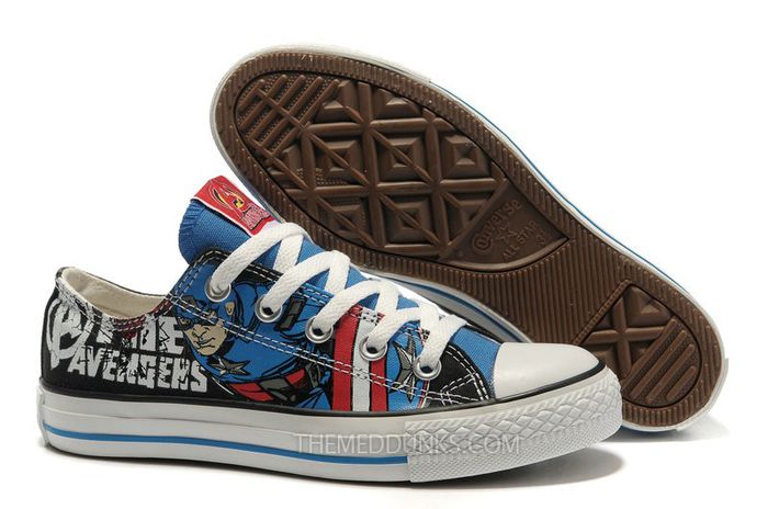 Adult-Converse-Captain-America-Shoes-The-Avengers-DC-Comics-for- - Tenisi All Star Converse Superman