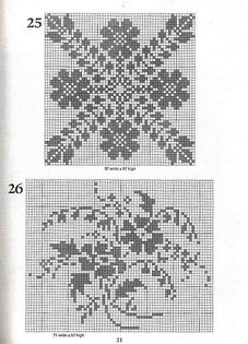 101 Filet Crochet Charts 21
