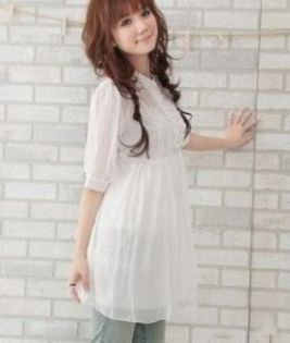 Short-Sleeve-Chiffon-Dress-White-255x300 - ai purta 25