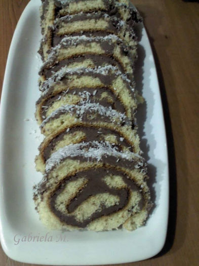 Rulada cu crema ganache - Rulade