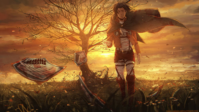 Levi-Recon-Corps-Logo-Attack-on-Titan-Shingeki-no-Kyojin-wallpaper-hd-by_neroabisso - Shingeki no kyojin