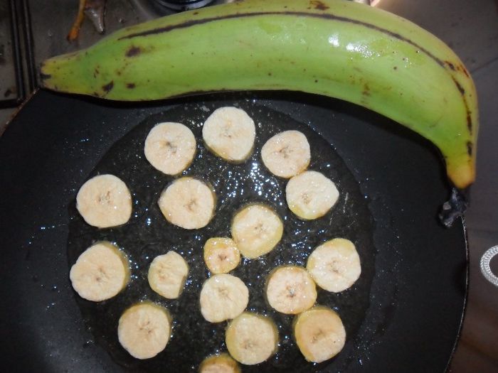 bananele de fript ,la fript