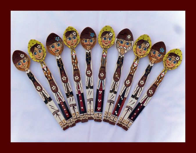 SDC15841 - LINGURI DE LEMN PICTATE MANUAL - tel 0771503314