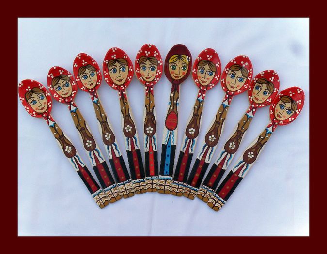 SDC15862 - LINGURI DE LEMN PICTATE MANUAL - tel 0771503314