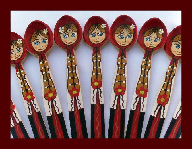 SDC15872 - LINGURI DE LEMN PICTATE MANUAL - tel 0771503314