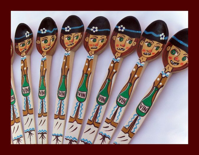 SDC15882 - LINGURI DE LEMN PICTATE MANUAL - tel 0771503314