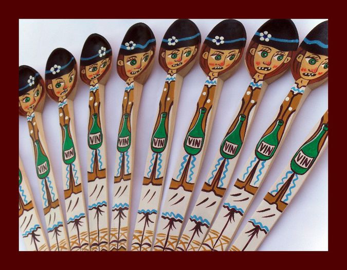 SDC15885 - LINGURI DE LEMN PICTATE MANUAL - tel 0771503314
