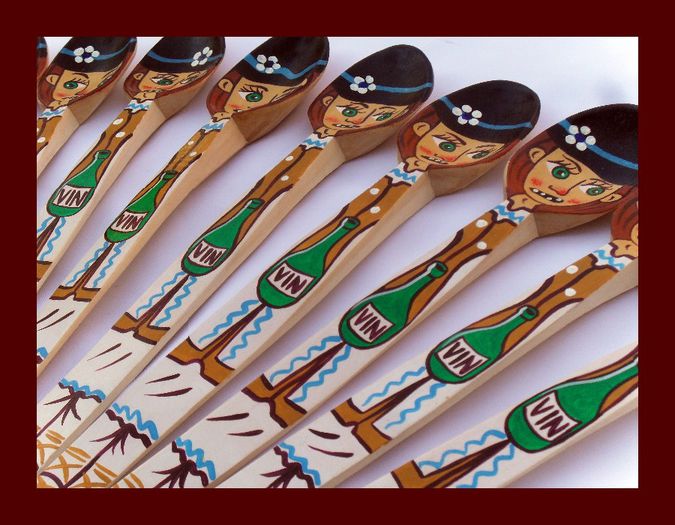 SDC15886 - LINGURI DE LEMN PICTATE MANUAL - tel 0771503314