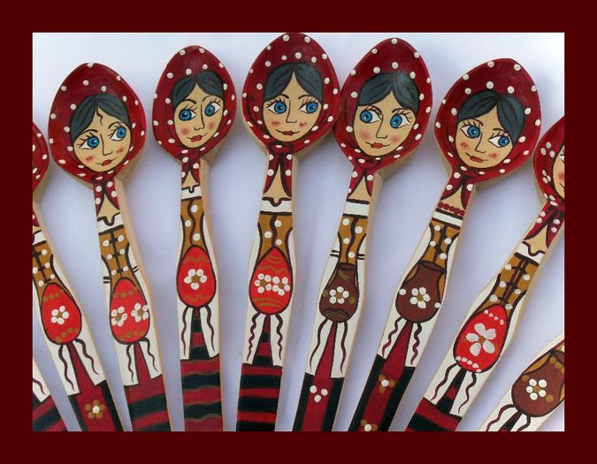 SDC15906 - LINGURI DE LEMN PICTATE MANUAL - tel 0771503314