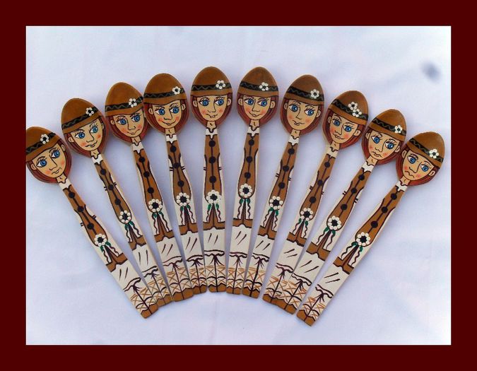 SDC15911 - LINGURI DE LEMN PICTATE MANUAL - tel 0771503314