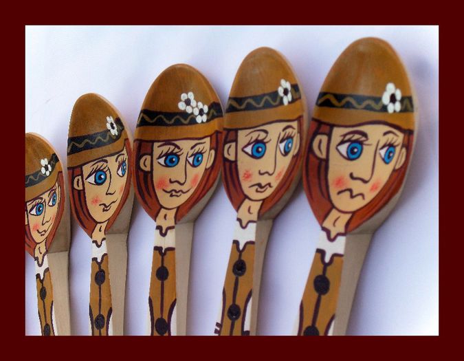 SDC15917 - LINGURI DE LEMN PICTATE MANUAL - tel 0771503314