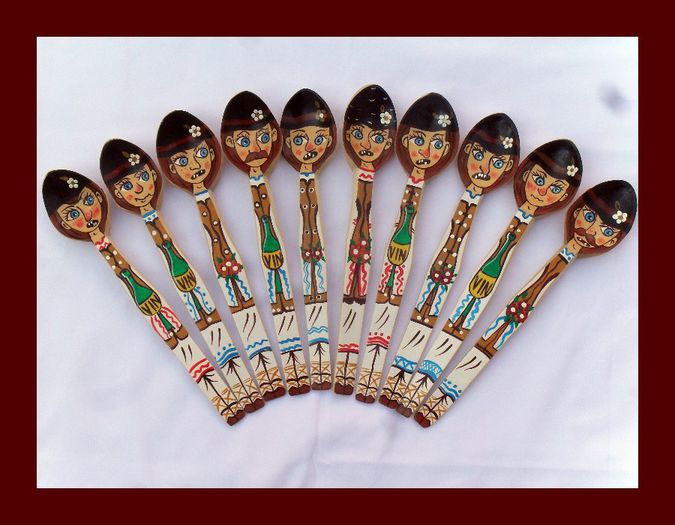 SDC15931 - LINGURI DE LEMN PICTATE MANUAL - tel 0771503314