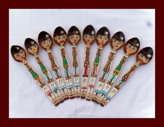 SDC15932 - LINGURI DE LEMN PICTATE MANUAL - tel 0771503314