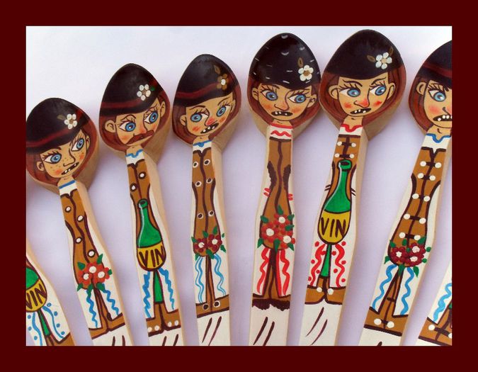 SDC15937 - LINGURI DE LEMN PICTATE MANUAL - tel 0771503314