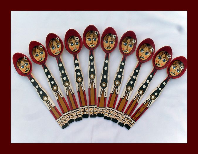 SDC15948 - LINGURI DE LEMN PICTATE MANUAL - tel 0771503314