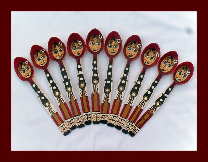 SDC15949 - LINGURI DE LEMN PICTATE MANUAL - tel 0771503314