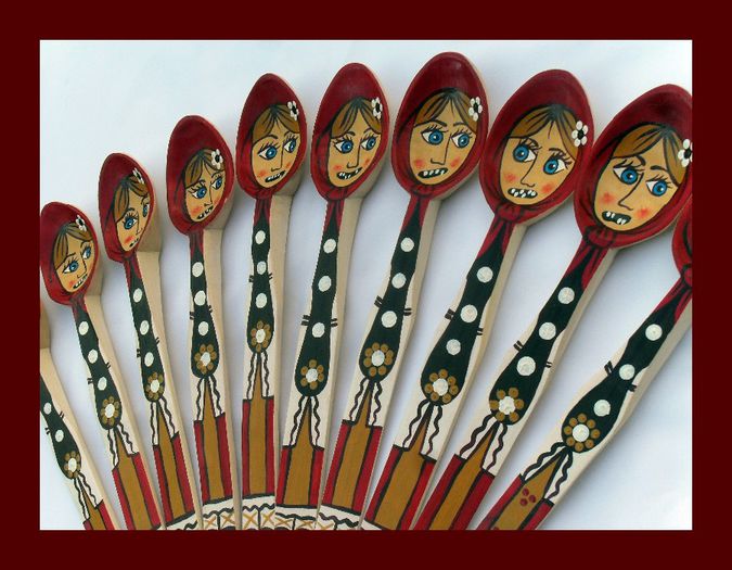 SDC15954 - LINGURI DE LEMN PICTATE MANUAL - tel 0771503314