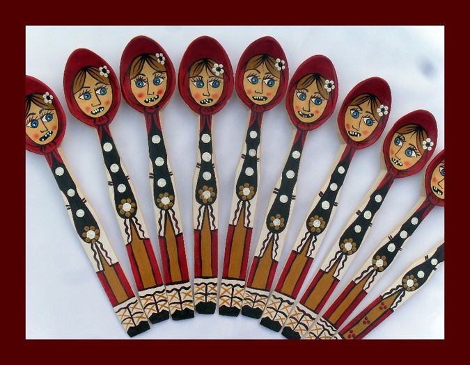 SDC15956 - LINGURI DE LEMN PICTATE MANUAL - tel 0771503314