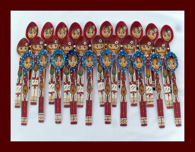 SDC15964 - LINGURI DE LEMN PICTATE MANUAL - tel 0771503314