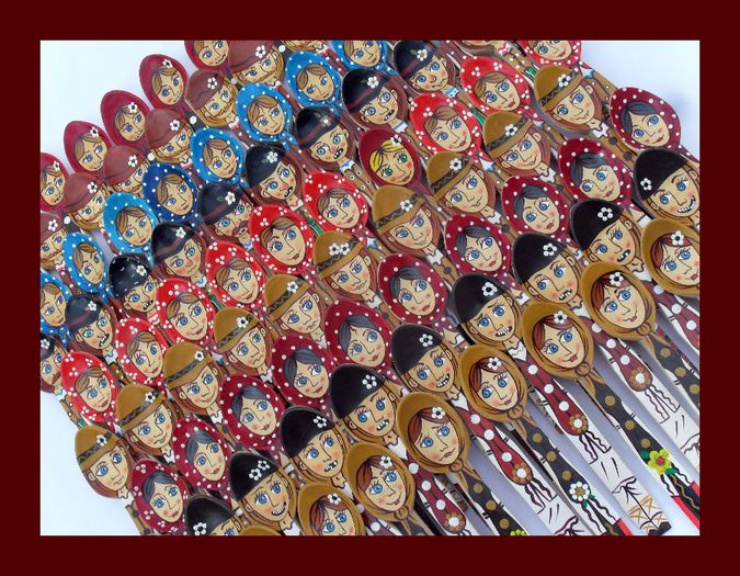 SDC15977 - LINGURI DE LEMN PICTATE MANUAL - tel 0771503314