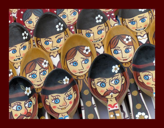 SDC15984 - LINGURI DE LEMN PICTATE MANUAL - tel 0771503314