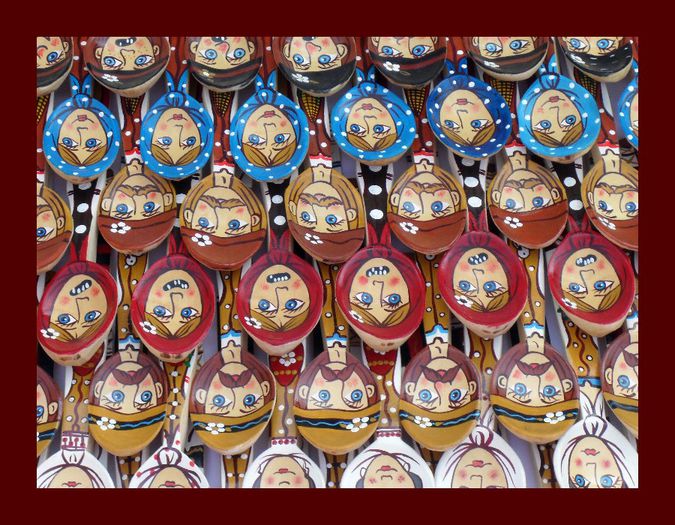 SDC16009 - LINGURI DE LEMN PICTATE MANUAL - tel 0771503314