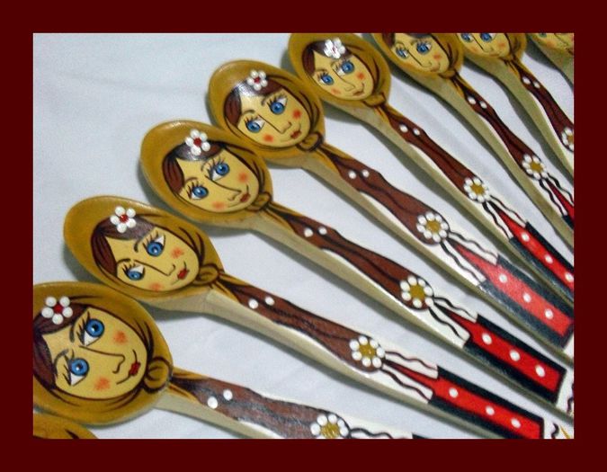 SDC16088 - LINGURI DE LEMN PICTATE MANUAL - tel 0771503314