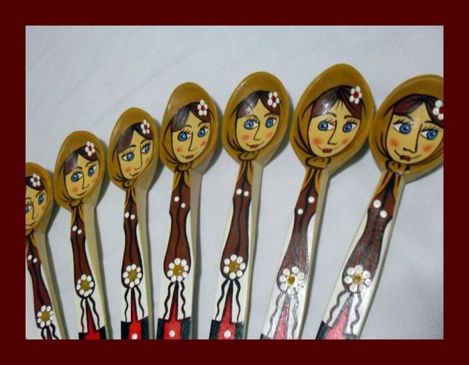 SDC16091 - LINGURI DE LEMN PICTATE MANUAL - tel 0771503314