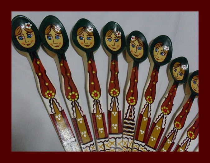 SDC16096 - LINGURI DE LEMN PICTATE MANUAL - tel 0771503314