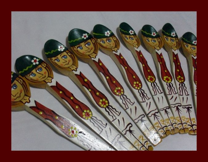 SDC16102 - LINGURI DE LEMN PICTATE MANUAL - tel 0771503314