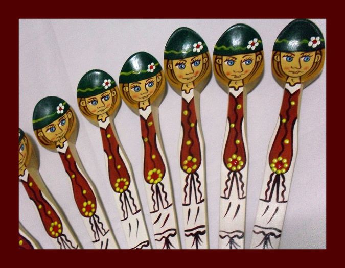 SDC16104 - LINGURI DE LEMN PICTATE MANUAL - tel 0771503314