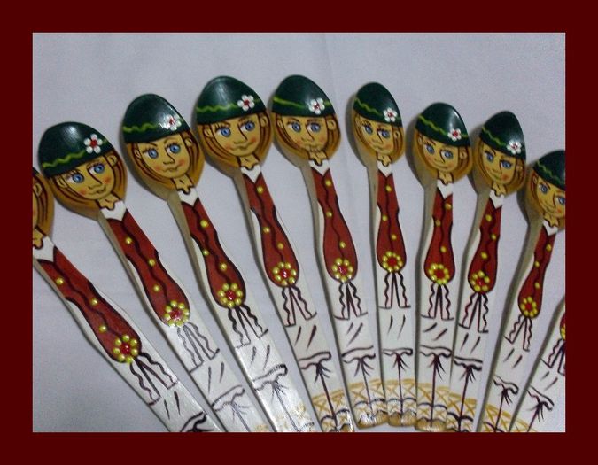 SDC16105 - LINGURI DE LEMN PICTATE MANUAL - tel 0771503314