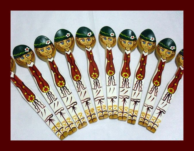 SDC16108 - LINGURI DE LEMN PICTATE MANUAL - tel 0771503314
