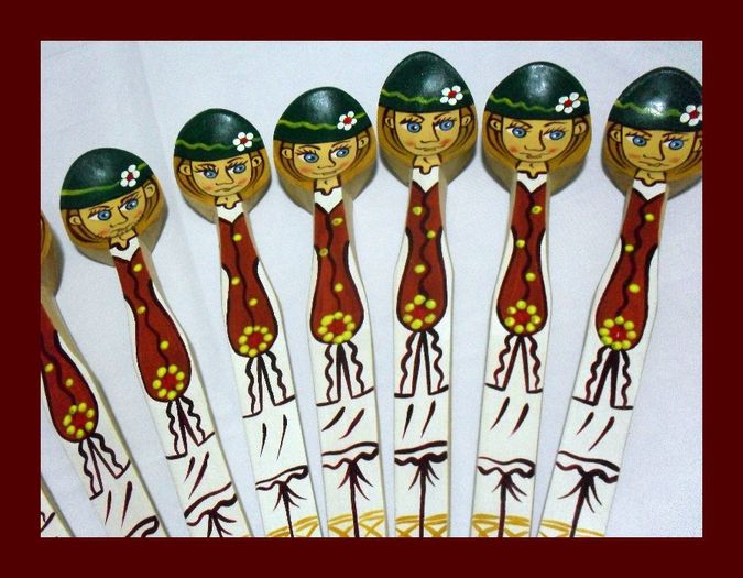 SDC16109 - LINGURI DE LEMN PICTATE MANUAL - tel 0771503314