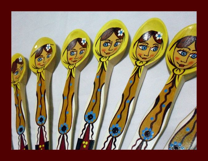 SDC16117 - LINGURI DE LEMN PICTATE MANUAL - tel 0771503314