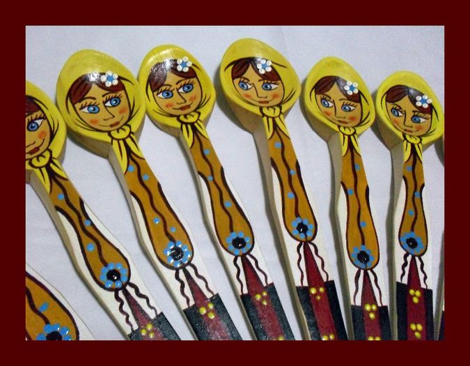 SDC16121 - LINGURI DE LEMN PICTATE MANUAL - tel 0771503314