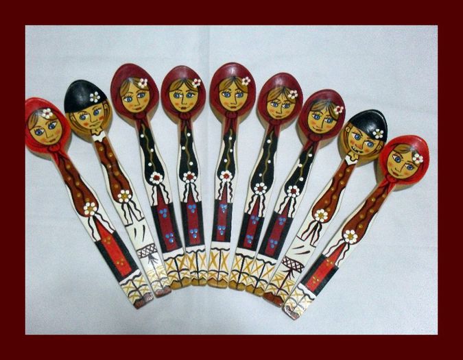 SDC16133 - LINGURI DE LEMN PICTATE MANUAL - tel 0771503314