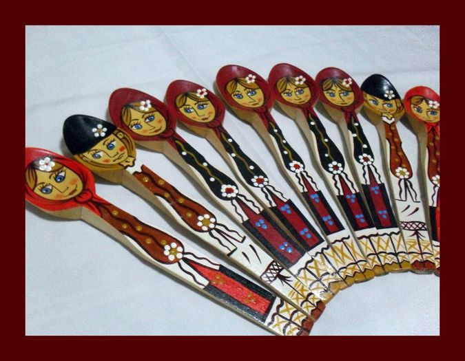 SDC16135 - LINGURI DE LEMN PICTATE MANUAL - tel 0771503314