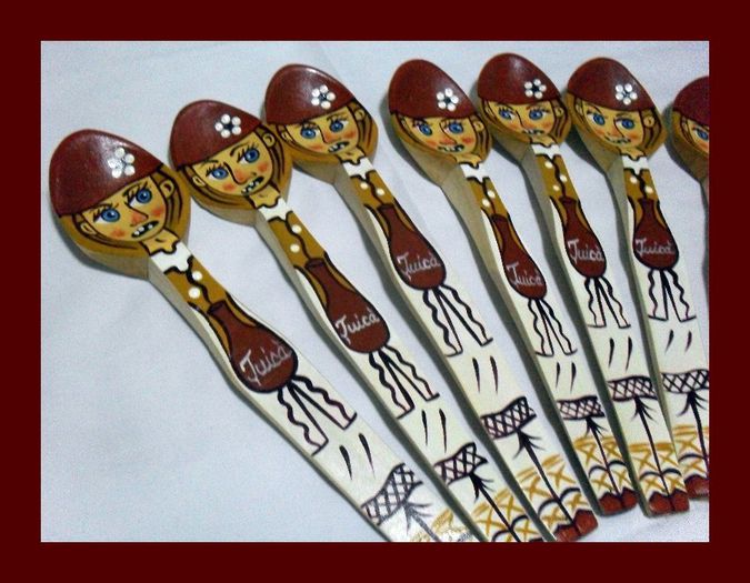 SDC16144 - LINGURI DE LEMN PICTATE MANUAL - tel 0771503314