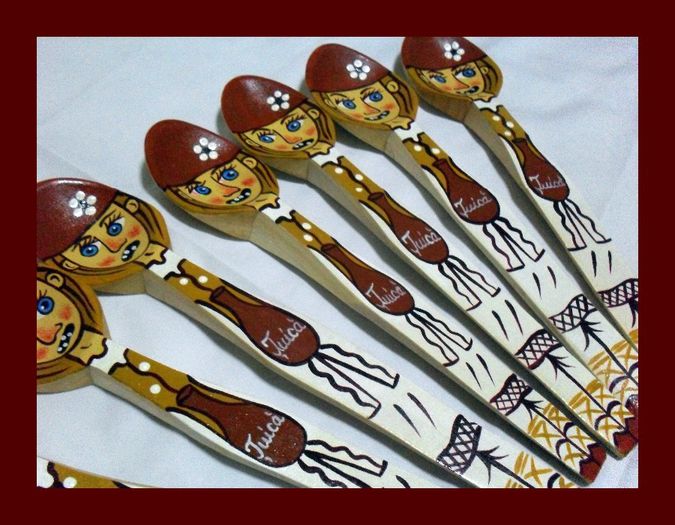 SDC16148 - LINGURI DE LEMN PICTATE MANUAL - tel 0771503314