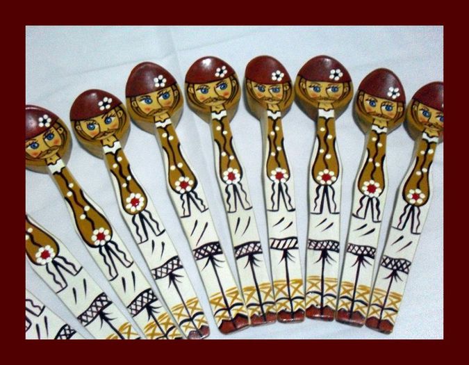 SDC16154 - LINGURI DE LEMN PICTATE MANUAL - tel 0771503314