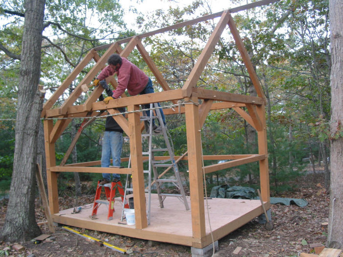 Timber_Framing tiny house cabin small home fort shed cottage