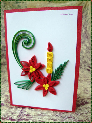 felicitare 1 = disponibila - 7 quilling - felicitari Craciun