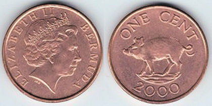 1 cent, 2008, 1031; Bermuda

