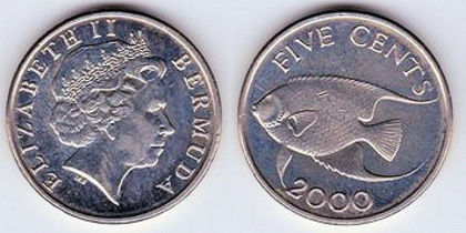 5 cent, 2008, 1033; Bermuda

