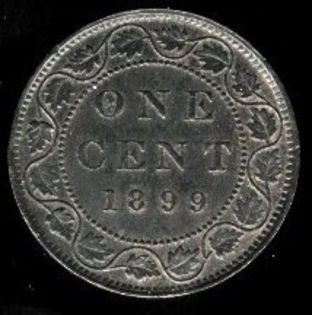 1 cent, 1891, Canada, Regina Victoria, 75 - America de Nord si Arhipelagul Caraibean