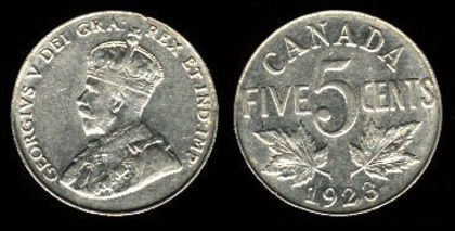 5 centi, Canada, George V, 1936, 228